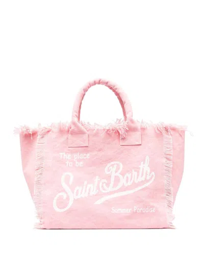 Mc2 Saint Barth Canvas Bag In Pink