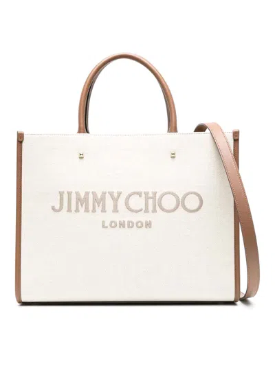 Jimmy Choo Avenue M Tote Bag In Gold