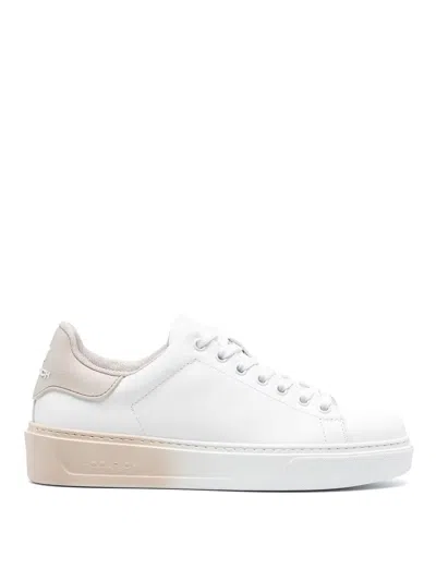 Woolrich Classic Court Leather Trainers In White