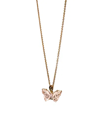 Hannan Flutter Necklace Rose Quartz In Pink