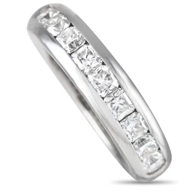 Tiffany & Co Platinum 1.08ct Lucida Diamond Half-eternity Band Ring Ti01-042424 In White
