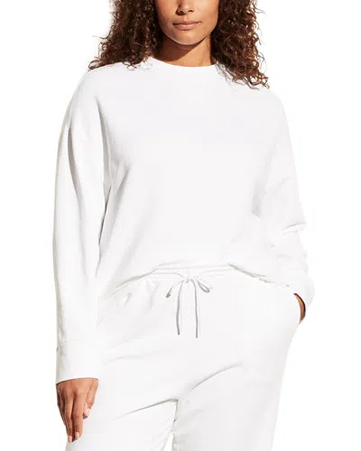 Vince Plus Essential Relaxed Pullover In White