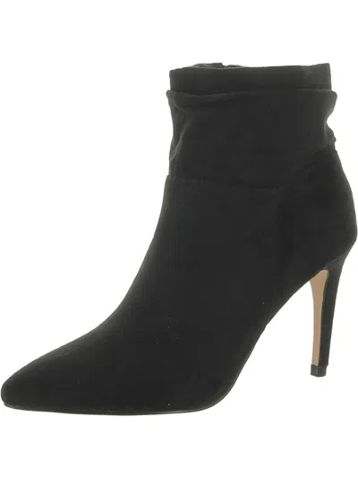 Xoxo Taylor Womens Pointed Toe Zip Up Ankle Boots In Black