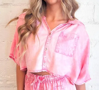 Day + Moon Lorelai Top In Pink