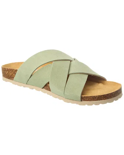 Intentionally Blank Mighty Suede Sandal In Green