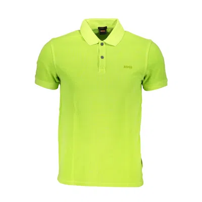 Hugo Boss Cotton Polo Men's Shirt In Green