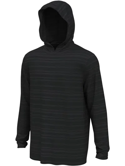 Pga Tour Mens Striped Long-sleeve Sweatshirt In Black