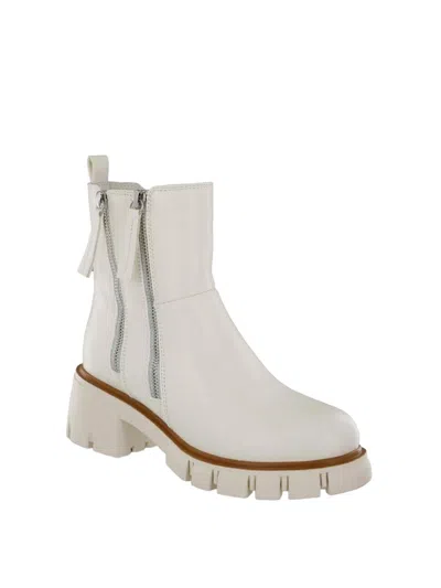 Mia Rohen Bone Burnish Boots In White