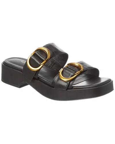 Intentionally Blank Orion Leather Sandal In Black