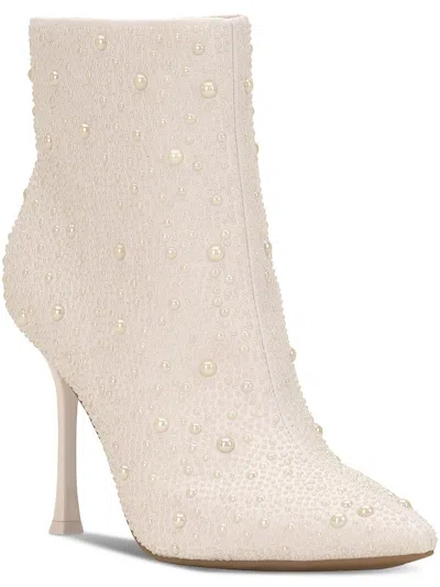 Inc Rakima2 Womens Pointed Toe Zipper Ankle Boots In Beige