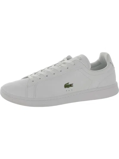 Lacoste Carnaby Pro Bl23 Mens Leather Casual Casual And Fashion Sneakers In White