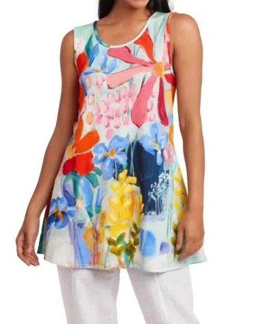 Claire Desjardins Sudden Summer Tshirt Dress In Mint Floral In Multi