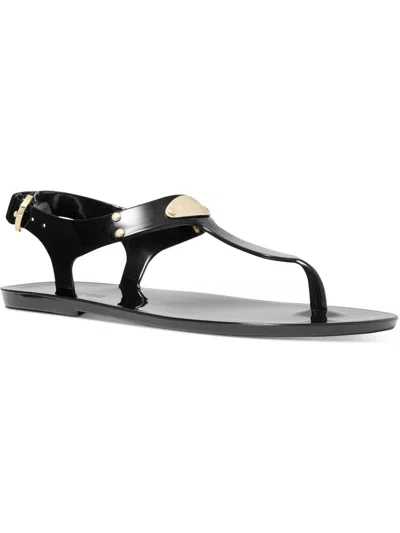 Michael Michael Kors Womens Sandals Ankle Strap T-strap Sandals In Black