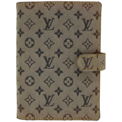 Pre-owned Louis Vuitton Agenda Pm Canvas Wallet () In Blue