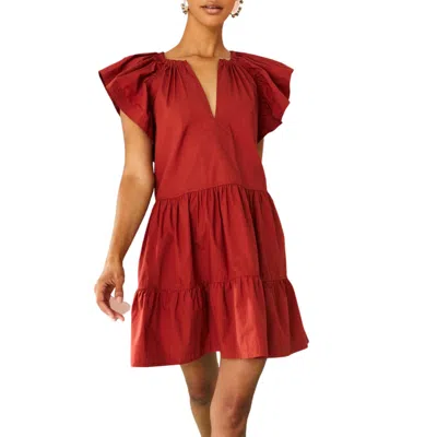 Marie Oliver Kara Dress In Clay In Grey