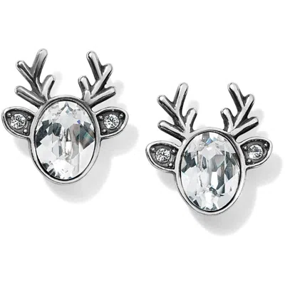 Brighton Women's Reindeer Glitz Mini Post Earrings In Diamond In Blue