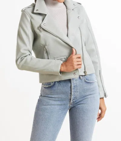 Blanknyc Faux Leather Moto Jacket In Play Act In Gray