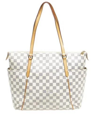 Pre-owned Louis Vuitton Damier Azur Canvas Totally (authentic ) In Multi