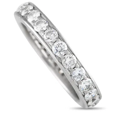 Tiffany & Co Platinum 1.27ct Diamond Eternity Band Ring Ti02-042524 In White