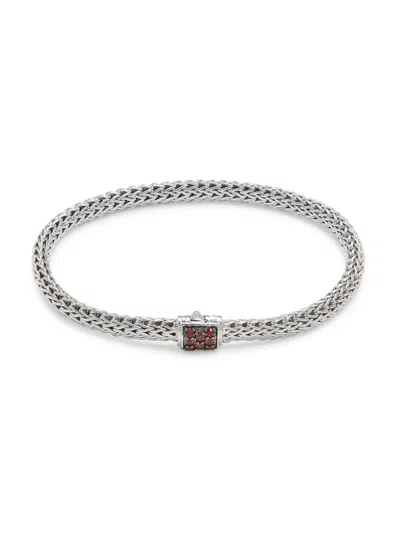John Hardy Women's Classic Chain Sterling Silver & Treated Sapphire Bracelet