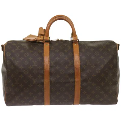 Pre-owned Louis Vuitton Keepall 50 Canvas Travel Bag () In Multi