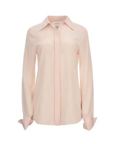 Sportmax Buttoned Curved Hem Shirt In 040
