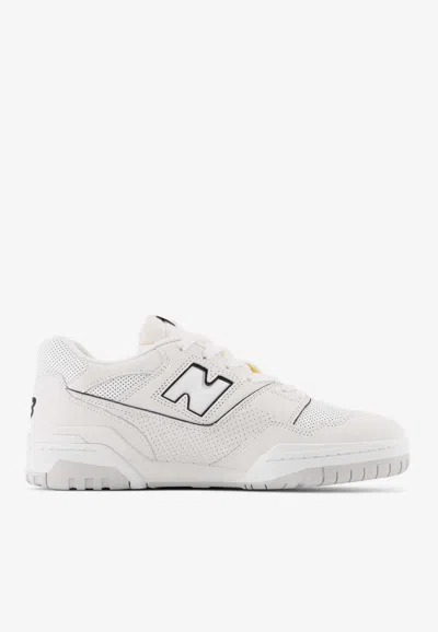 New Balance 550 Low-top Sneakers In Reflection Leather In Gray