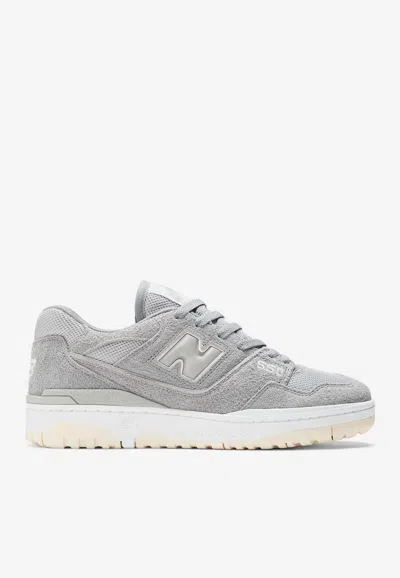 New Balance 550 Low-top Sneakers In Slate Gray Suede