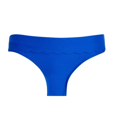 Heidi Klein Foldover Bikini Bottoms In Blue