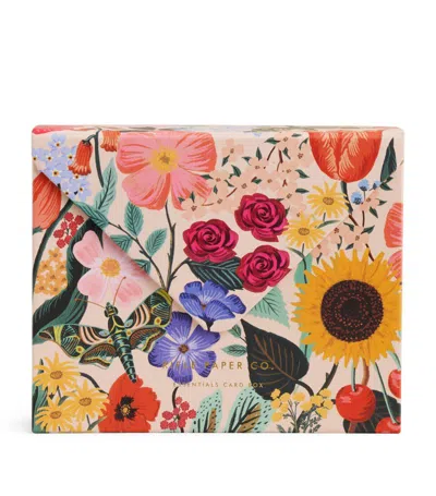 Rifle Paper Co Blossom Essentials Card Box In Pink