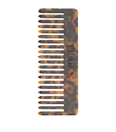 Philip B Tortoiseshell Detangling Comb In Multi
