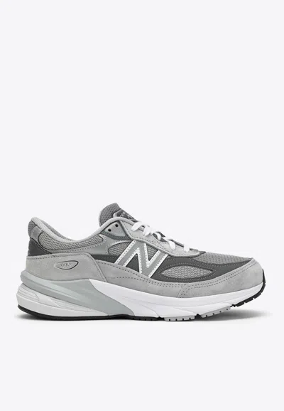 New Balance 990 Low-top Sneakers In Gray Leather