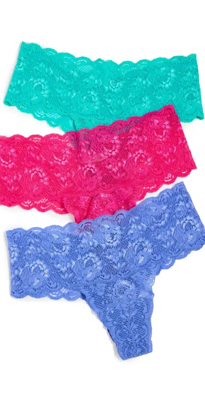 Cosabella Never Say Never Comfie Thong 3 Pack Multi