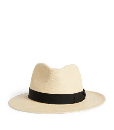 Stetson Straw Traveller Panama Hat In Neutral