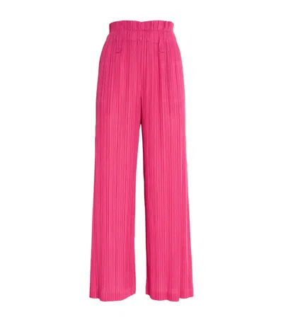 Issey Miyake Pleated Wide-leg Trousers In Multi