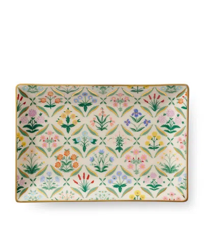 Rifle Paper Co Estee Catchall Tray (16.5cm X 11.5cm) In Multi