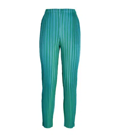 Issey Miyake Vege Mix 1 Trousers In Blue