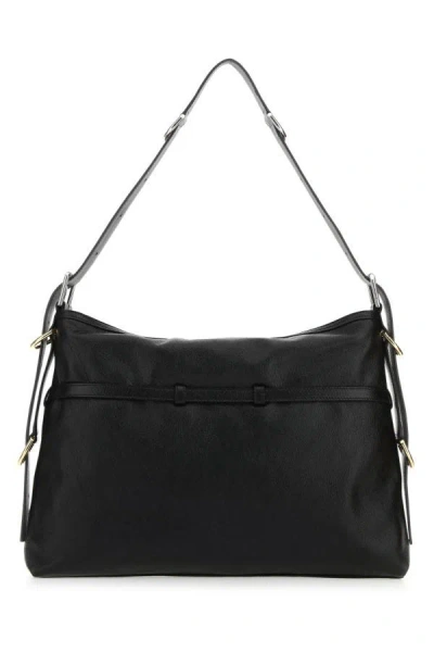 Givenchy Woman Black Leather Medium Voyou Shoulder Bag