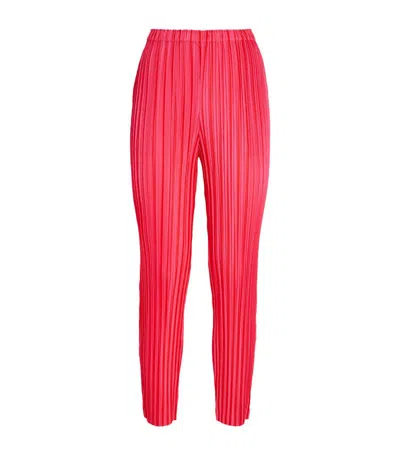 Issey Miyake Vege Mix 1 Trousers In Pink