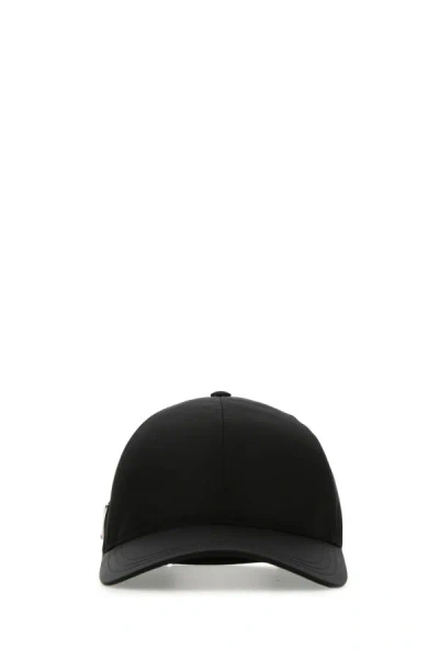 Prada Man Black Re-nylon Baseball Cap