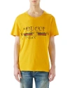 GUCCI SHORT-SLEEVE LOVED T-SHIRT, YELLOW