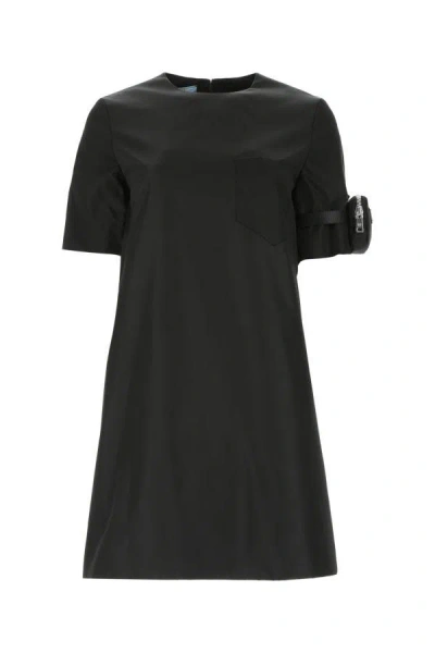 Prada Woman Black Re-nylon Dress