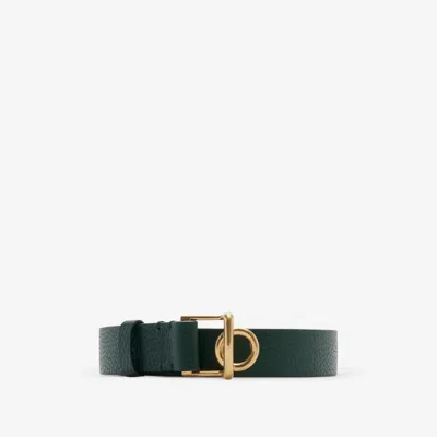 Burberry Rocking Horse Leather Belt In Green