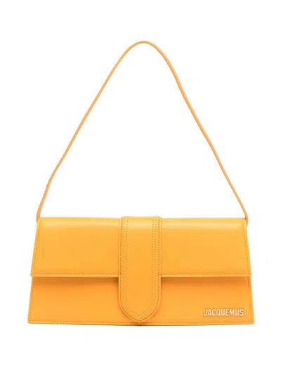 Jacquemus La Bambino Long Shoulder Bag In Yellow & Orange