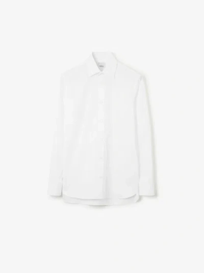 Burberry Cotton Oxford Shirt In White