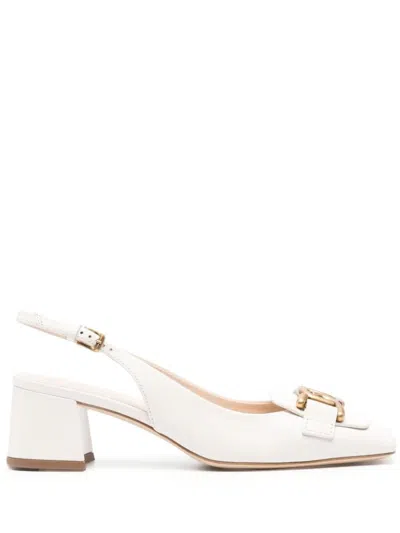 Tod's Kate Slingback Pumps In White