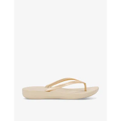 Fitflop Iqushion Flip Flop In Stone Beige