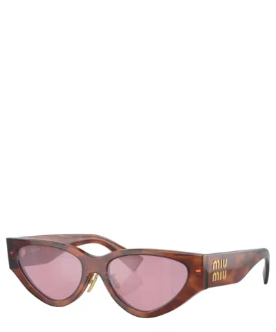 Miu Miu Womens Brown Mu 03zs Cat-eye Tortoiseshell Sunglasses In Crl