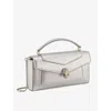 Bvlgari Silver Serpenti Forever Leather Cross-body Bag