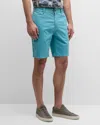 Rodd & Gunn Men's North Thames Flat-front Chino Shorts In Turquoise